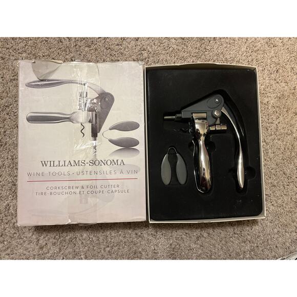 Williams Sonoma Wine Tools Cork Screw & Foil Cutter EUC - Picture 1 of 7